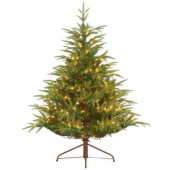 4.5 ft. Feel-Real Fraser Grande Artificial Christmas Tree with 250 Clear Lights