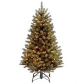 4.5 in. North Valley Spruce Artificial Christmas Tree with 200 Clear Lights