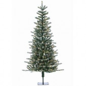6 ft. Pre-Lit Bridgeport Pine Artificial Christmas Tree with Clear Lights