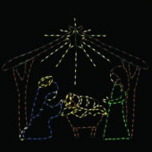 60 in. Pro-Line LED Wire Decor Nativity Scene