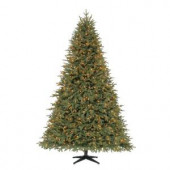 7.5 ft. Pre-Lit LED Stamford Fir PE Artificial Christmas Quick Set Tree x 5193 Tips with 650 Indoor Warm White Lights