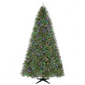 9 ft. Matthew Fir Quick-Set Artificial Christmas Tree with 700 Color Choice LED Lights and Remote Control