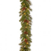 9 ft. Pine Ridge Berry Garland with Clear Lights