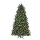 9 ft. Pre-Lit LED Monterey Fir Artificial Christmas Quick Set Tree X 5067 Tips with 900 Color Changing Led Lights