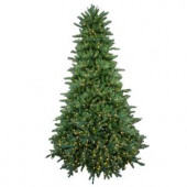 9 ft. Pre-Lit LED Natural Foxtail Fir Artificial Christmas Tree with Warm White Lights