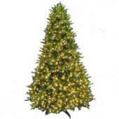 9 ft. Pre-Lit Natural Noble Fir Artificial Christmas Tree with Super-Tech Warm White Lights