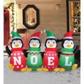 6 ft. Inflatable Sweater Penguins