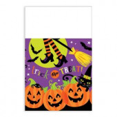 102 in. Witch’s Crew Rectangular Plastic Table Cover (3-Pack)