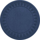 Navy 35 in. Round Pine Trees Under the Tree Mat