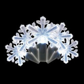 35-Light LED White Snowflake Shaped Light Set