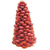 36 in. Red Shatterproof Ornament Table Tree