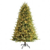 7.5 ft. Just Cut Balsam Fir EZ Light Artificial Christmas Tree with 600 Clear and Random Sparkling LED Lights