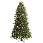 7.5 ft. Pre-Lit LED Indoor Just Cut Deluxe Aspen Fir Artificial Christmas Tree with Color Choice Lights and 1-Plug