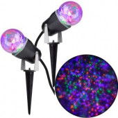 10.24 in. Projection Kaleidoscope LED POG Light Stake (2-Pack)