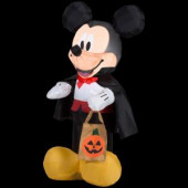 22.05 in. W x 20.08 in. D x 42.13 in. H Inflatable Mickey Vampire with Tote