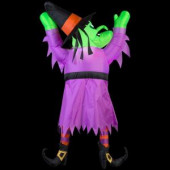 42.13 in. W x 11.81 in. D x 59.84 in. H Inflatable Witch Hanging From Roof