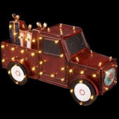 16.5 in. Antique Lighted Truck with Gift Boxes