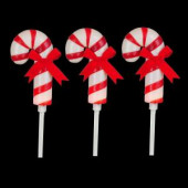19 in. Frosted Candy Cane Pathway Marker