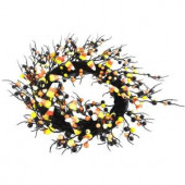 20 in. Artificial Wreath with Candy Corn