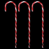 27 in. Lighted Candy Canes (Set of 3)