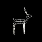 48 in. LED Lighted Wire Reindeer
