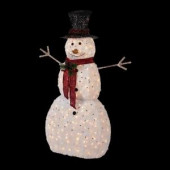 5 ft. Pre-Lit Snowman with Hat