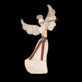 60 in. LED Lighted Angel with Flute