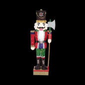 65 in. LED Lighted Tinsel Nutcracker with Axe