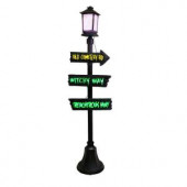 72 in. Halloween Lamppost with Mystery Light Effect