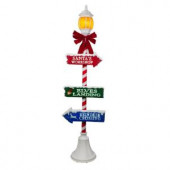 72 in. Holiday Lamppost with LED Illuminated Lantern