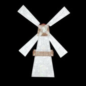 72 in. LED Lighted Twinkling Windmill