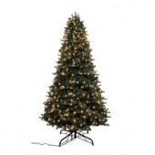 9 ft. Spruce Quick-Set Artificial Christmas Tree with 700 9-Function LED Lights and Remote Control