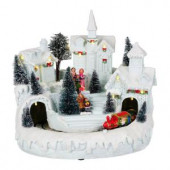 9 in. Animated Village Scene with Christmas Carolers