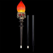 LightShow 54 in. Electro Fire-Height Adjustable-Iron Torch-LG Pathway Marker