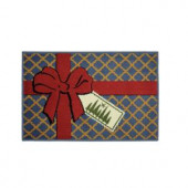 Moroccan Gift 20 in. x 30 in. Woven Holiday Mat