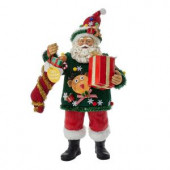 12 in. Fabriche Ugly Sweater Santa