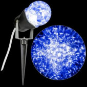 Blue Projection Kaleidoscope Spotlight Stake