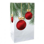 11 in. Christmas Ornaments Luminaria Bags (Count of 24)