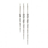 11 in. Crystal Icicle Ornament (Set of 3)