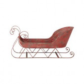 17.5 in. Metalwork Red Sleigh