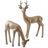 20 in. Etched Buck Deer Figurine