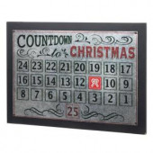 22 in. L Metal Christmas Countdown Calendar
