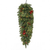 36 in. Battery Operated Winslow Artificial Teardrop with 50 Clear LED Lights