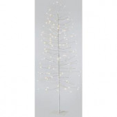 5 ft. Pre-Lit LED White Lighted Artificial Christmas Tree