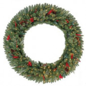 60 in. Battery Operated Winslow Artificial Wreath with 240 Clear LED Lights