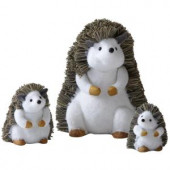 Multi-Sized Hedghog Family Figurines (Set of 3)