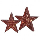 Multi-Sized Lighted Tabletop Stars (set of 2)