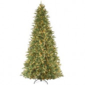 12 ft. Feel Real Tiffany Fir Slim Hinged Artificial Christmas Tree with 1200 Clear Lights