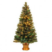 4 ft. Fiber Optic Fireworks Evergreen Artificial Christmas Tree