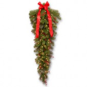 48 in. Crestwood Spruce Teardrop with Clear Lights